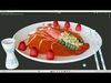 Chinese famous food Garlic Vermicelli Lobster 3D model_1