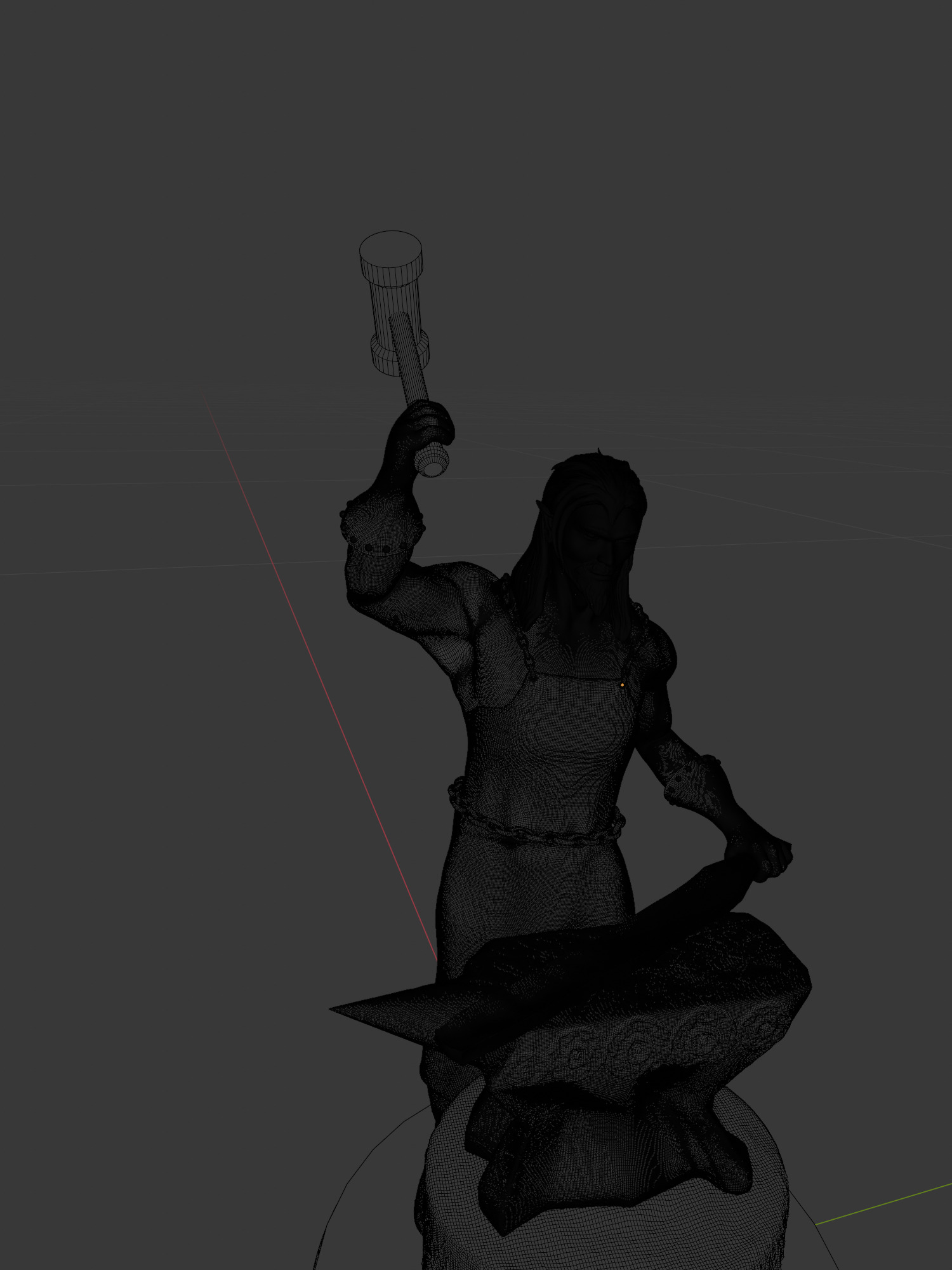 Elf blacksmith 3D print model_10