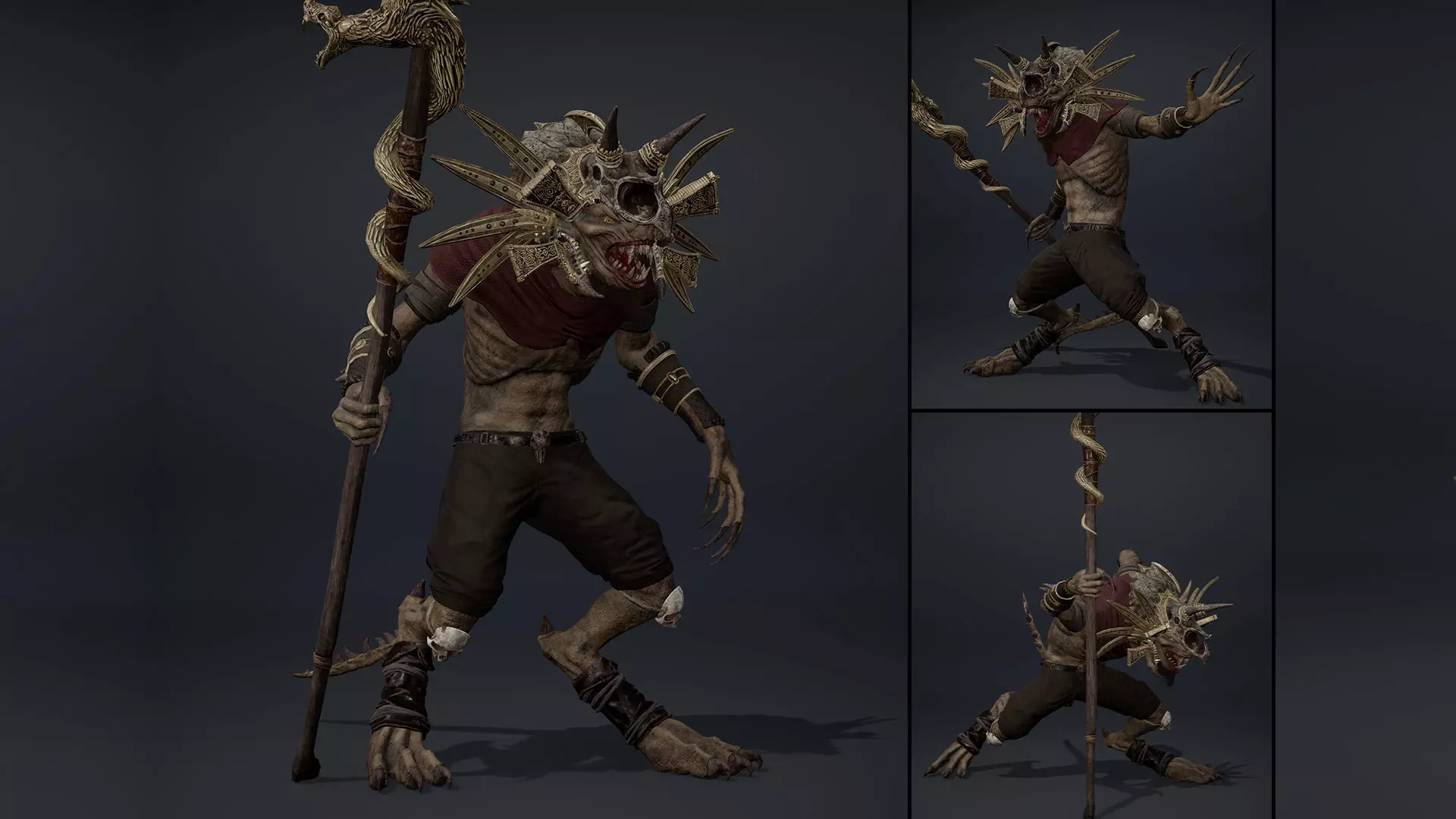 Ember Mage Arm1 Low-poly 3D model_0