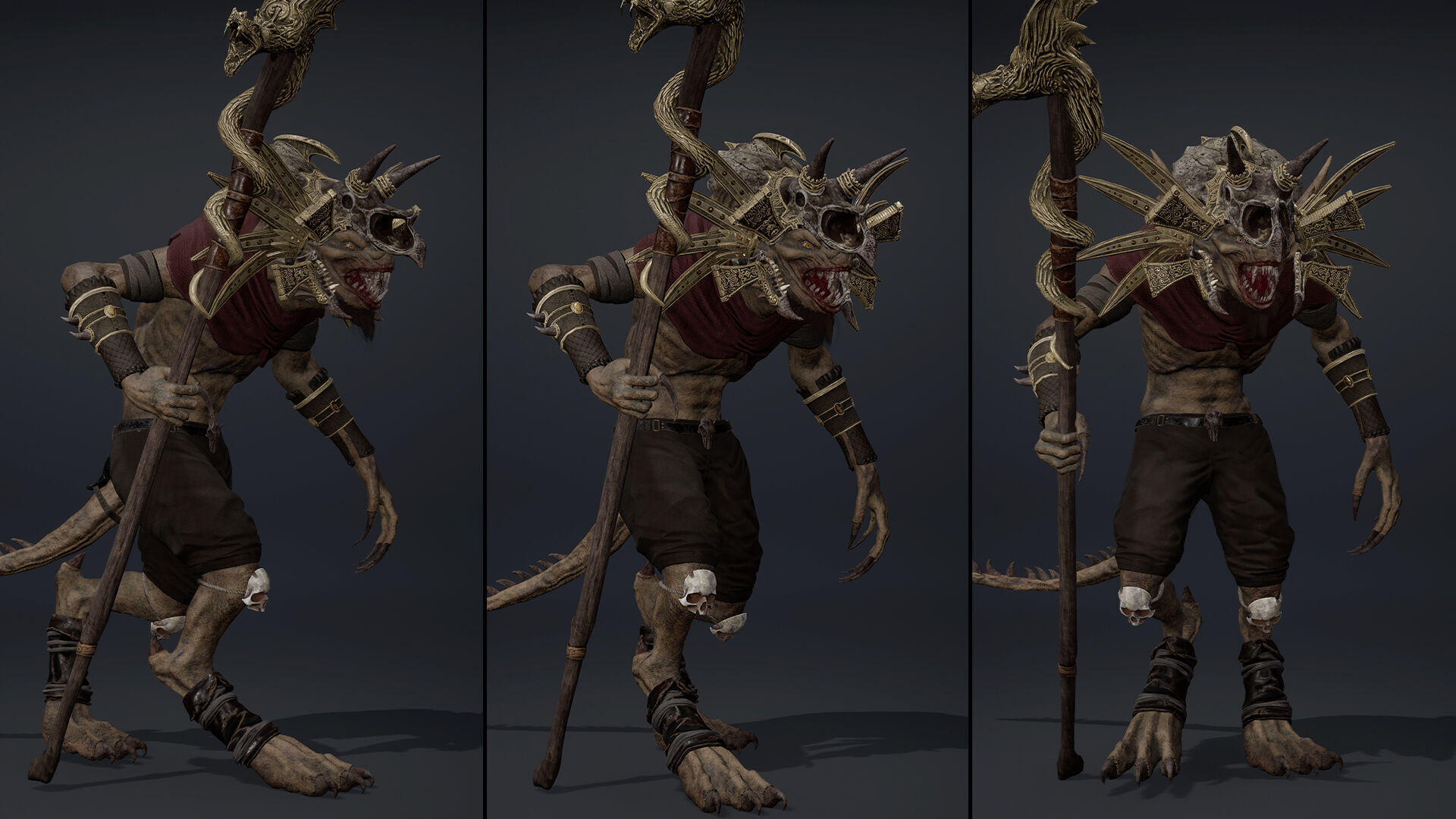 Ember Mage Arm1 Low-poly 3D model_13