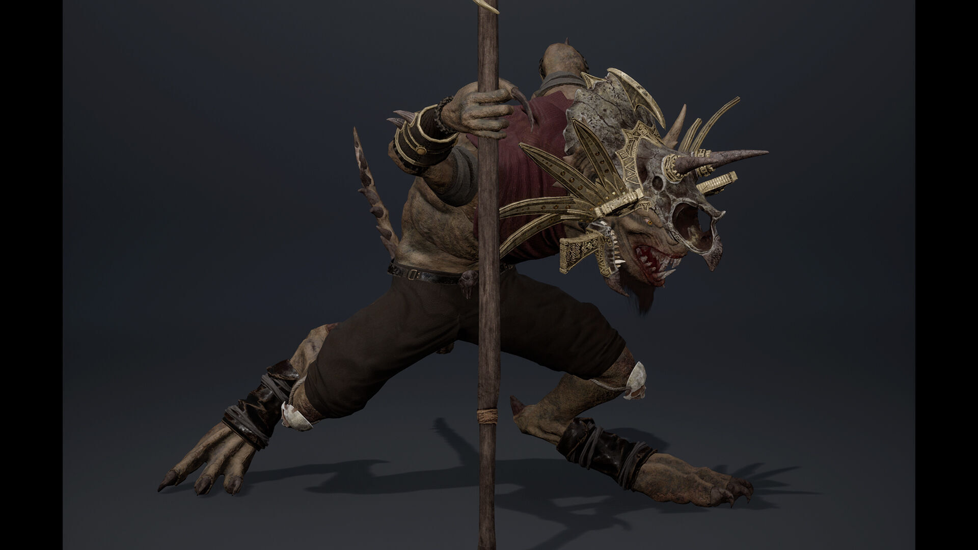 Ember Mage Arm1 Low-poly 3D model_11