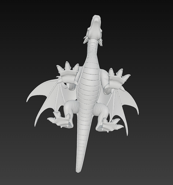 Dragon Realistic 3D Model Basic - Low Poly Realistic Low-poly 3D model_17