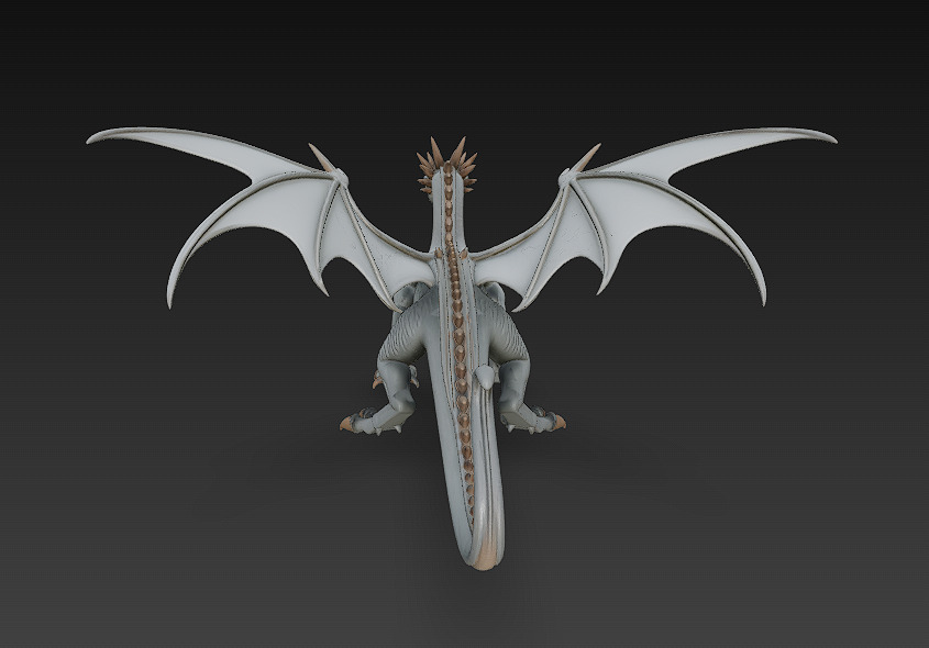 Dragon Realistic 3D Model Basic - Low Poly Realistic Low-poly 3D model_6