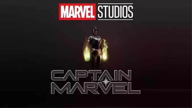 Captain Marvel - Maria Rambeau Low-poly 3D model