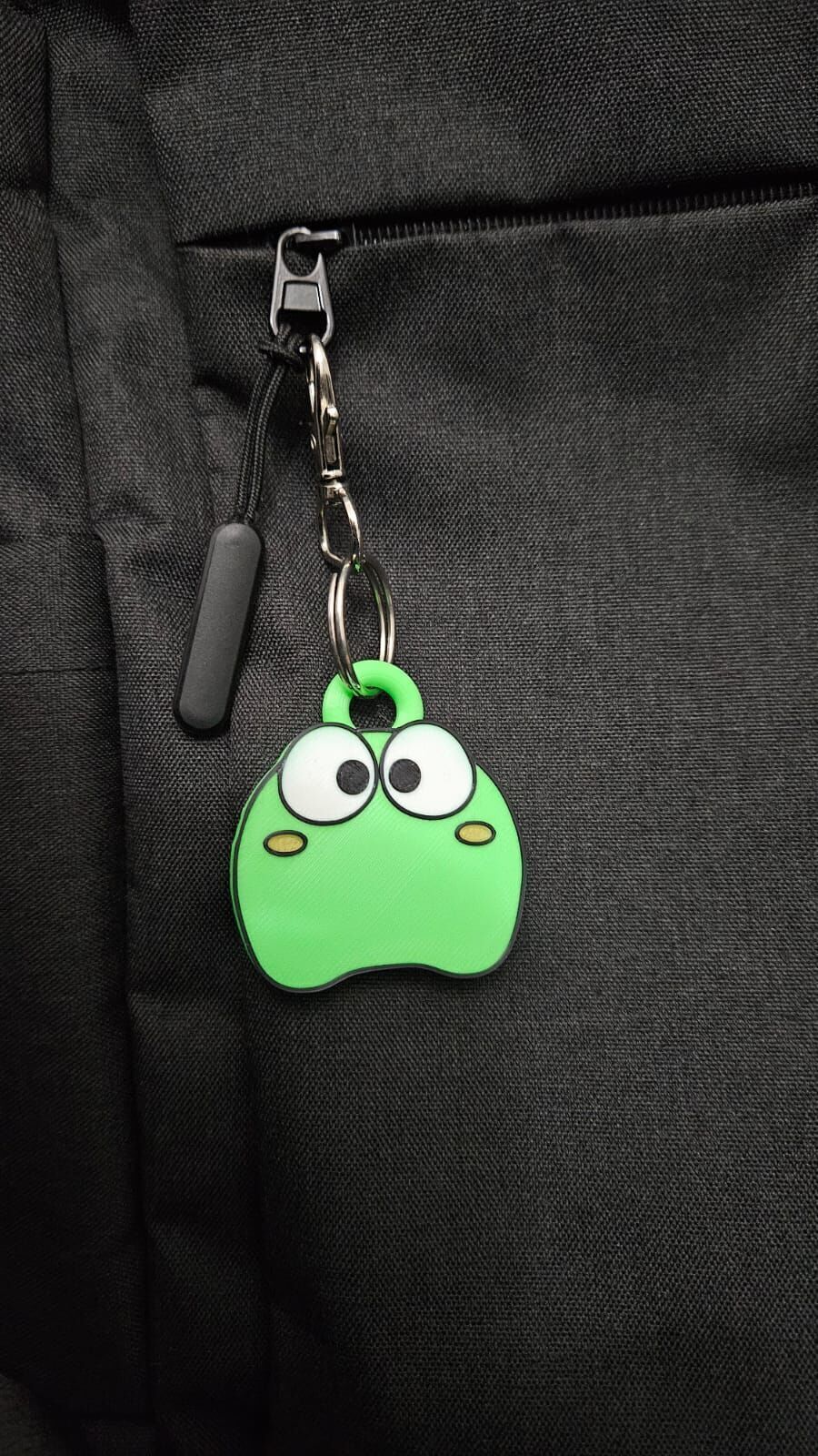 Flat Frog Multicolor Keychain 3D print model_3