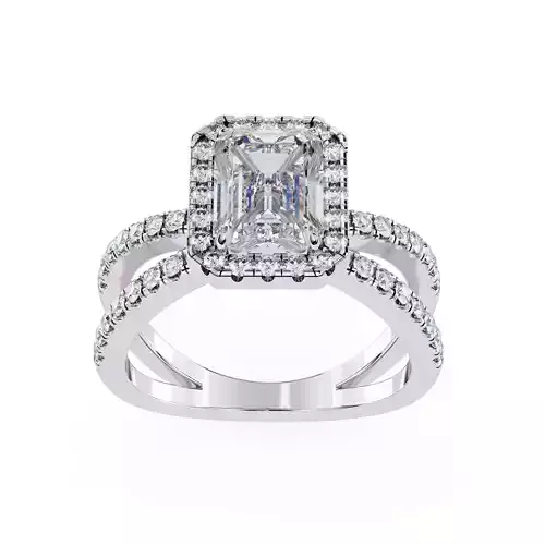 ASSCHER  DIAMOND RING -CAD-096 
