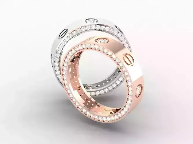 Solitaire Wedding Engagement Women Ring 3D print model