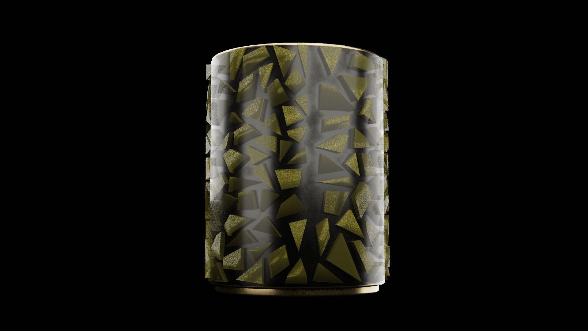 Candle Holder Low-poly 3D model_7