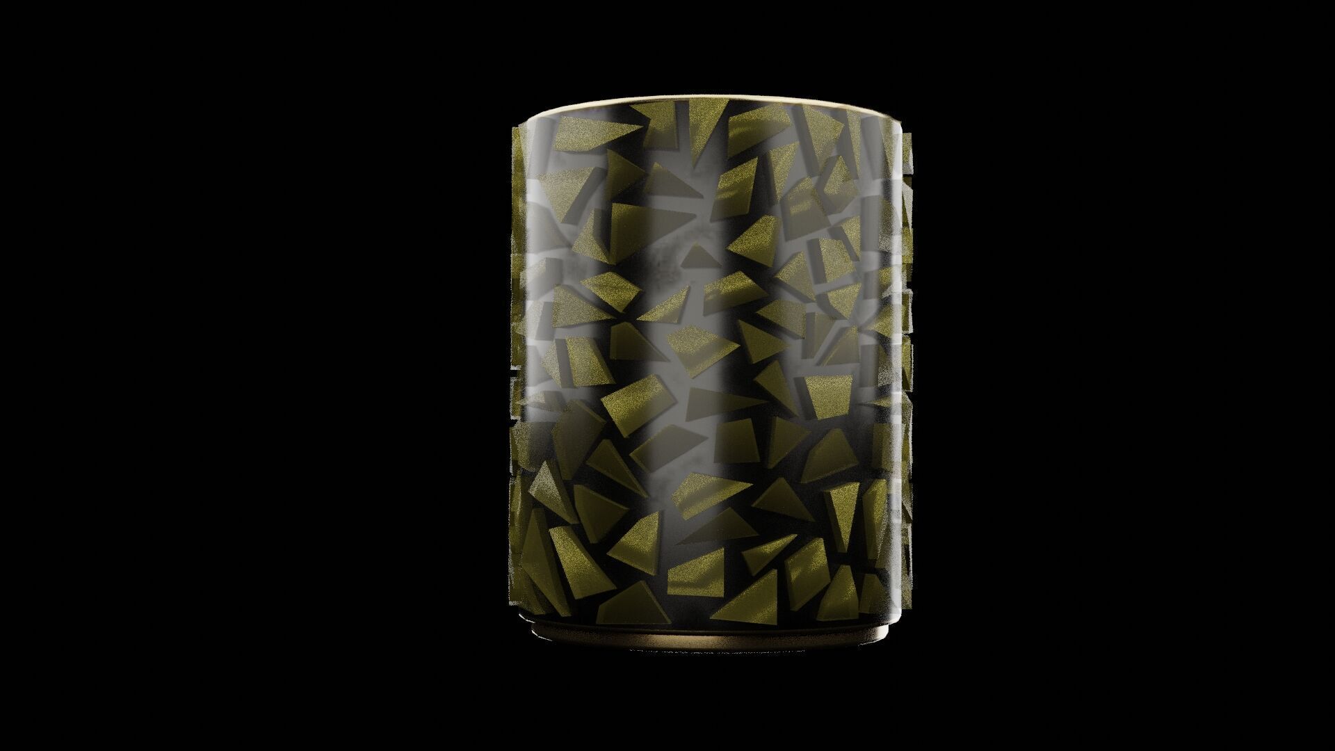 Candle Holder Low-poly 3D model_6