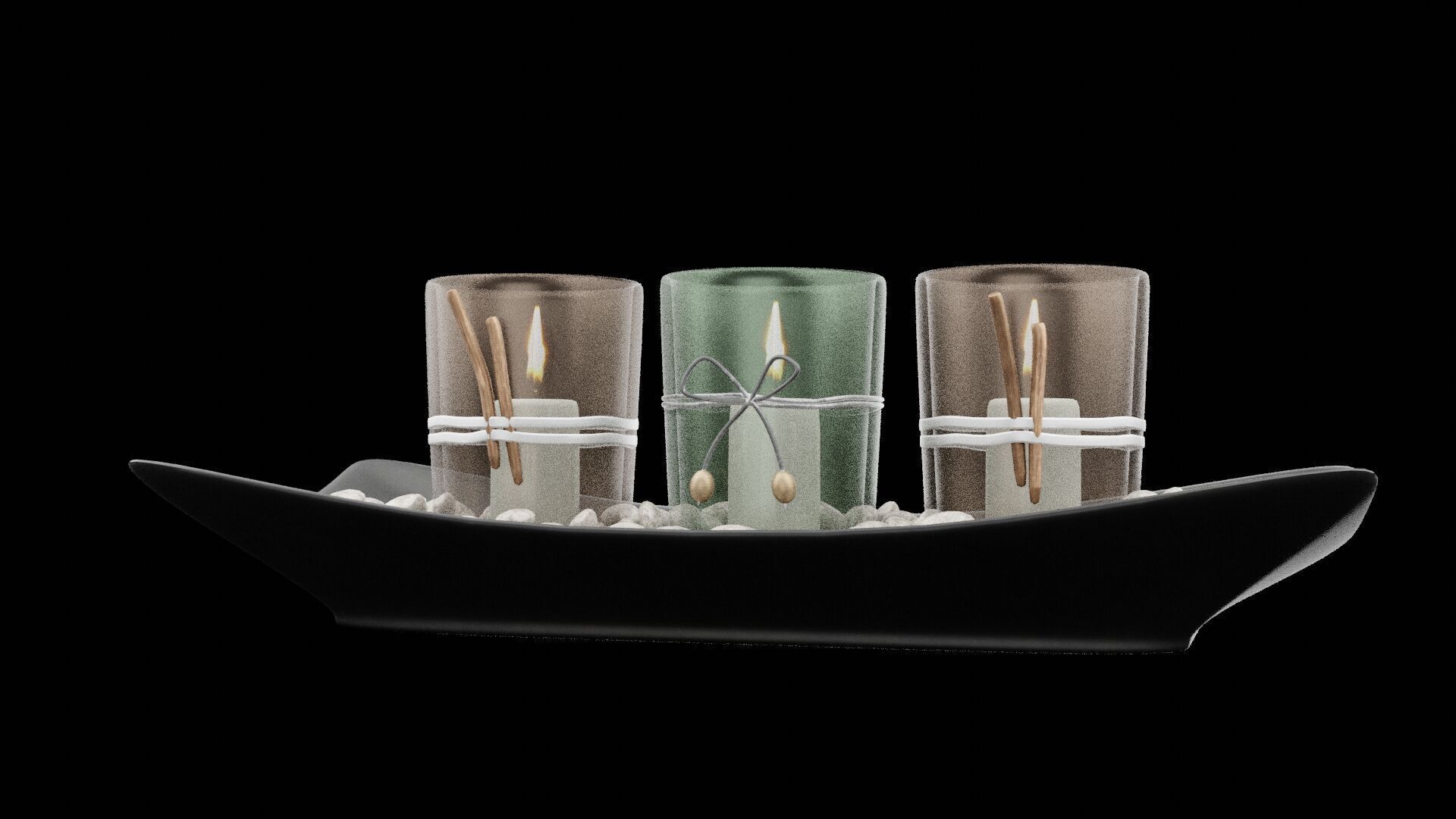 Candle Holder  Low-poly 3D model_6