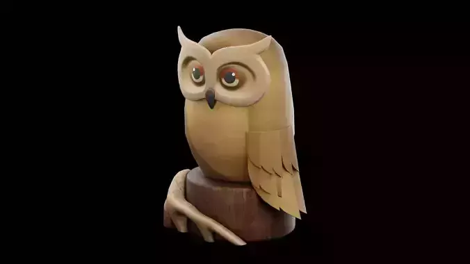 Wooden Owl