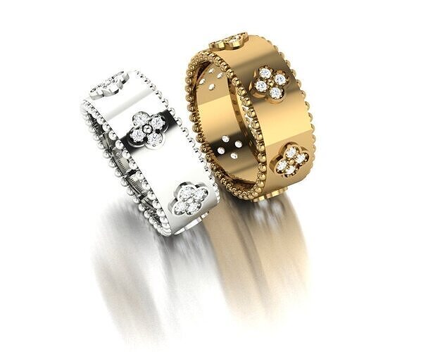 Solitaire Wedding Engagement Women Ring 3D print model 3D print model
