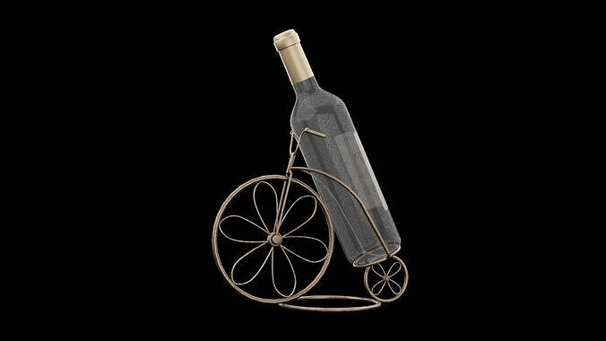 Wine Holder Low-poly 3D model