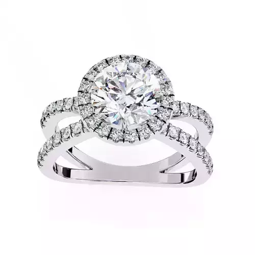 ROUND  DIAMOND RING -CAD-097
