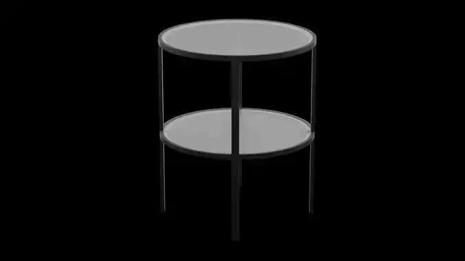 Double Circle Glass Table