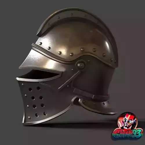 Medieval Soldier Helmet - Wearable STL File for 3D printer