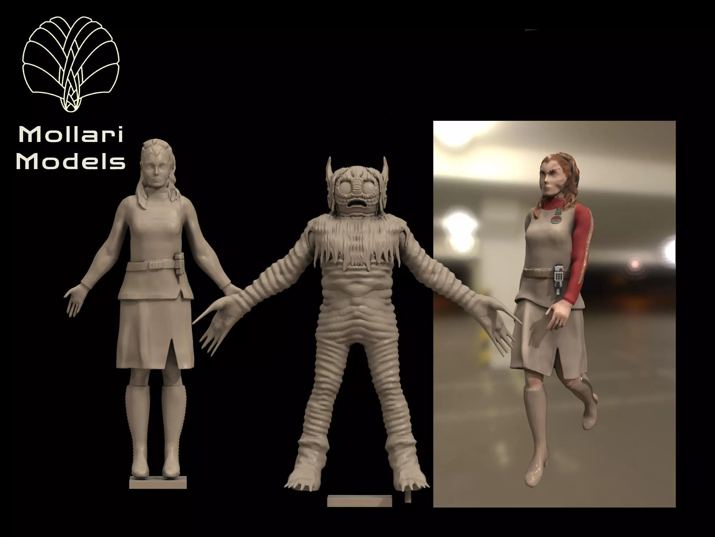 Wee Maya Sculptures -Space 1999 Free 3D print model_0