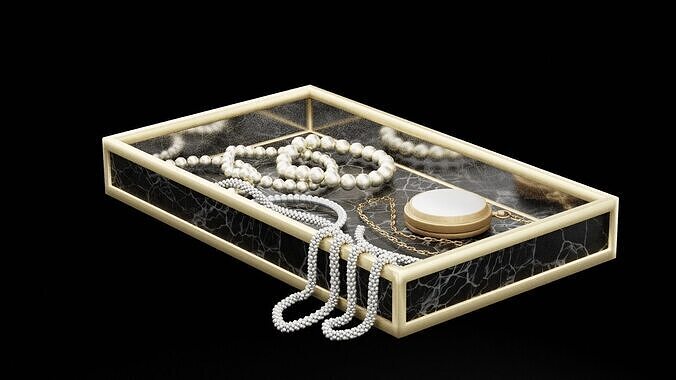Jewelry Box Low-poly 3D model