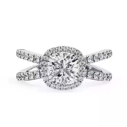 ASSCHER DIAMOND RING -CAD-101