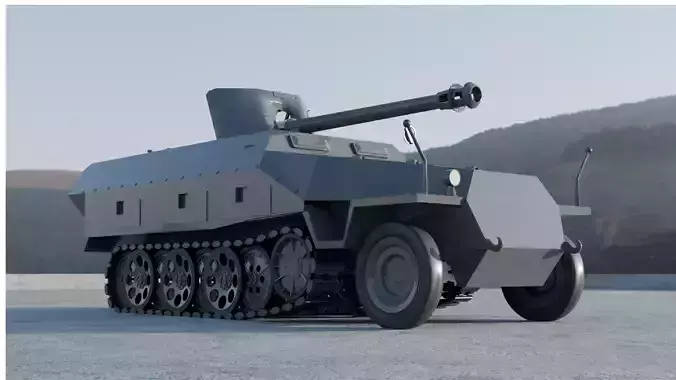 SDKFZ 251 Ausf D 3D model