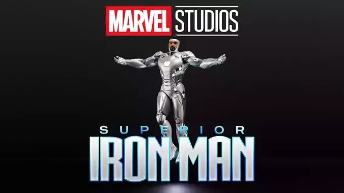 Superior Iron Man Low-poly 3D model