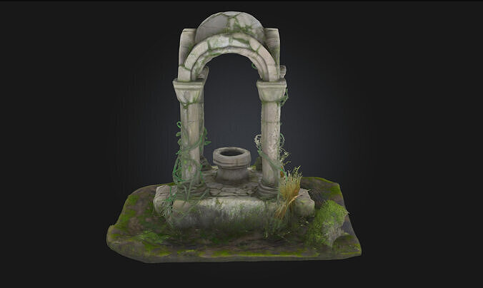 Ancient Ruins Diorama  Whispers of a Fallen Empire 3D model