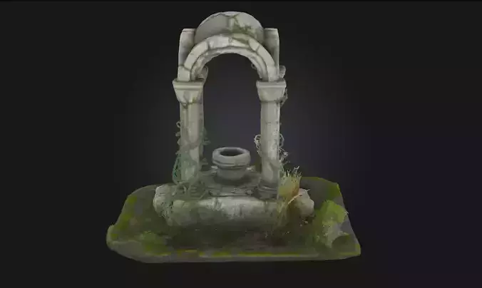 Ancient Ruins Diorama  Whispers of a Fallen Empire
