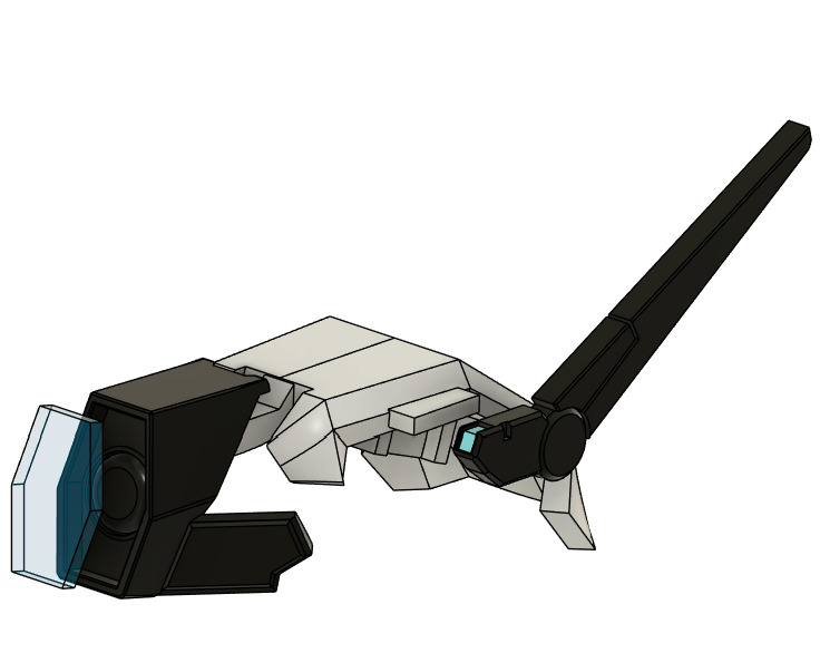 Gundam Dynames SAGA conversion kit for MG Full set 3D print model_24