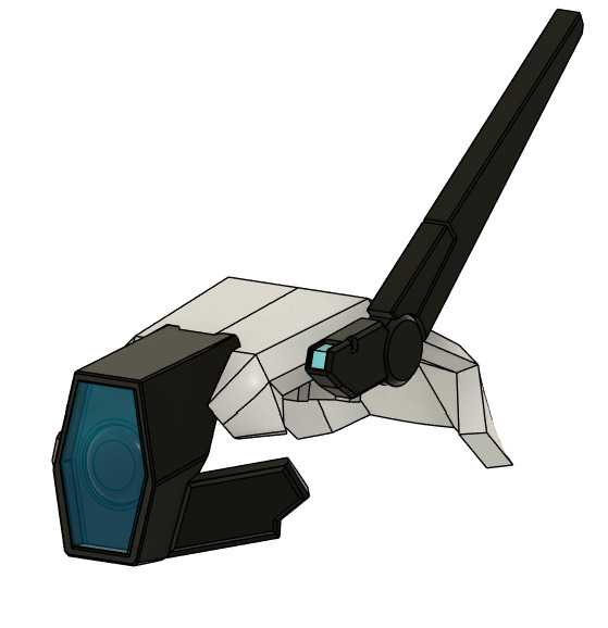 Gundam Dynames SAGA conversion kit for MG Full set 3D print model_23