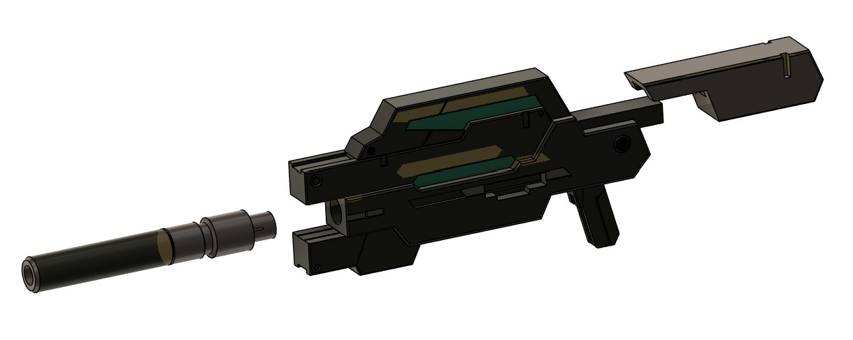 Gundam Dynames SAGA conversion kit for MG Full set 3D print model_34