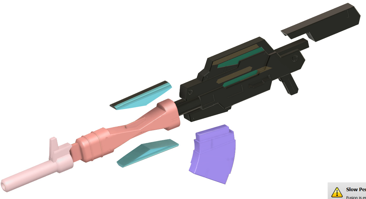 Gundam Dynames SAGA conversion kit for MG Full set 3D print model_39