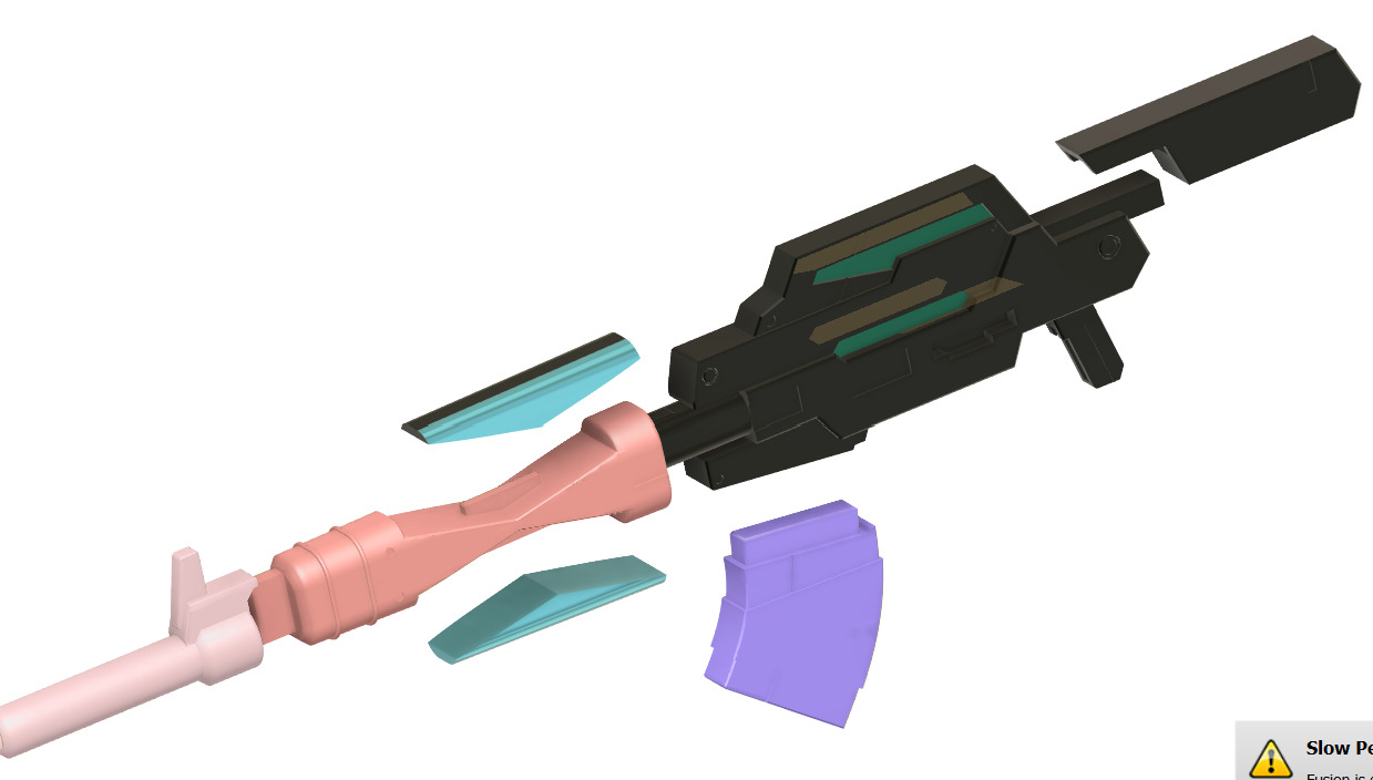 Gundam Dynames SAGA conversion kit for MG Full set 3D print model_38