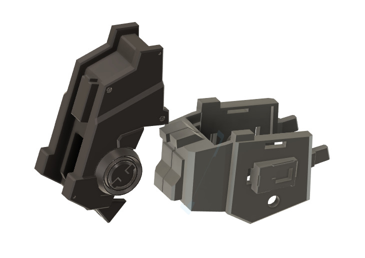 Gundam Dynames SAGA conversion kit for MG Full set 3D print model_30