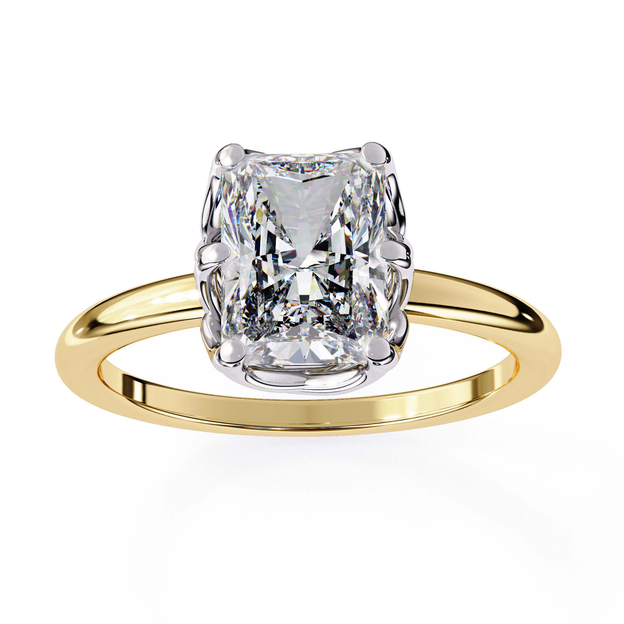 PRINCESS DIAMOND RING -CAD-104 3D model_1