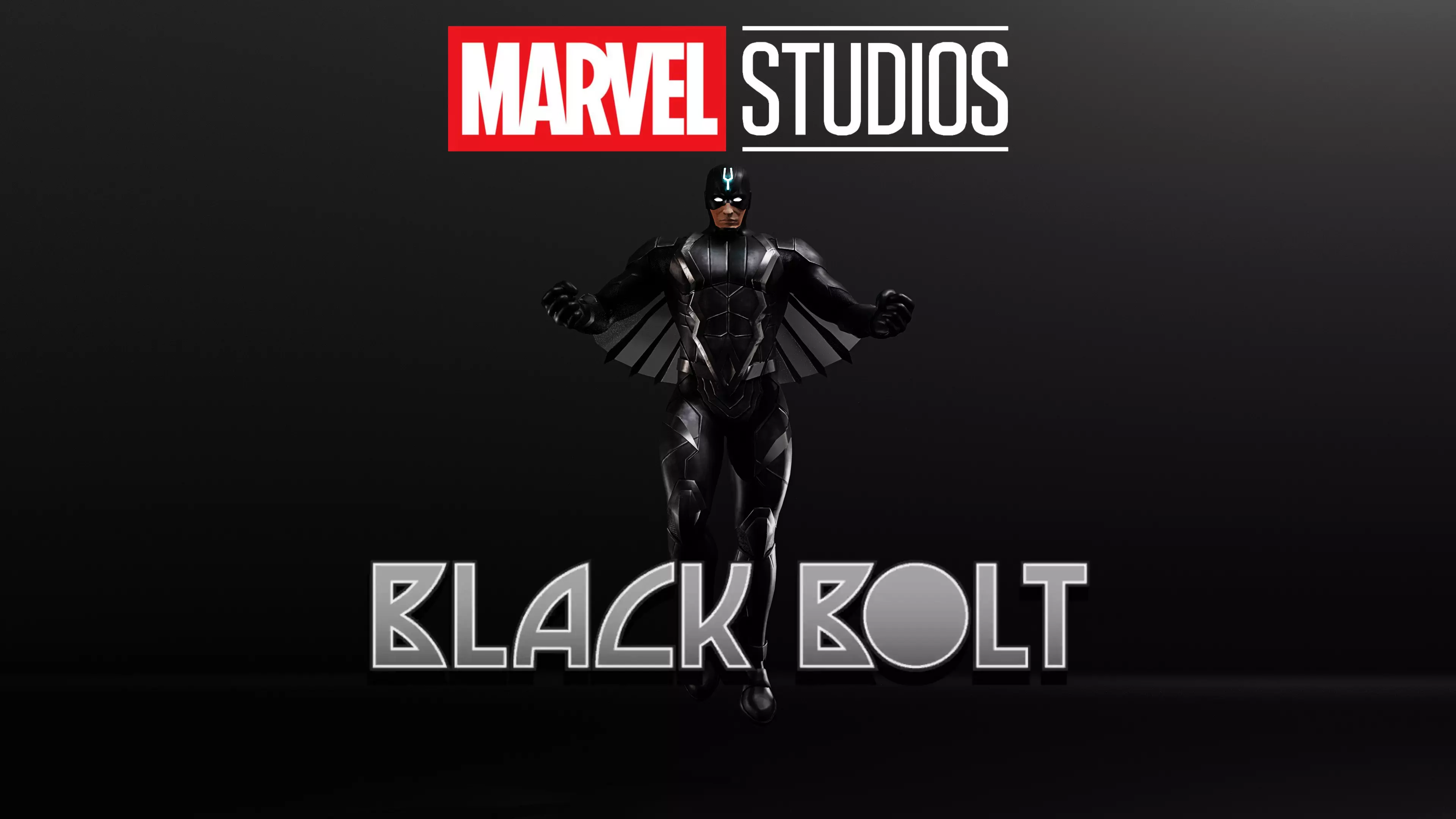 Black Bolt Low-poly 3D model_0