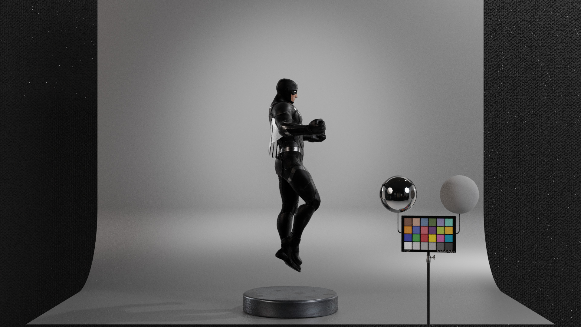 Black Bolt Low-poly 3D model_11