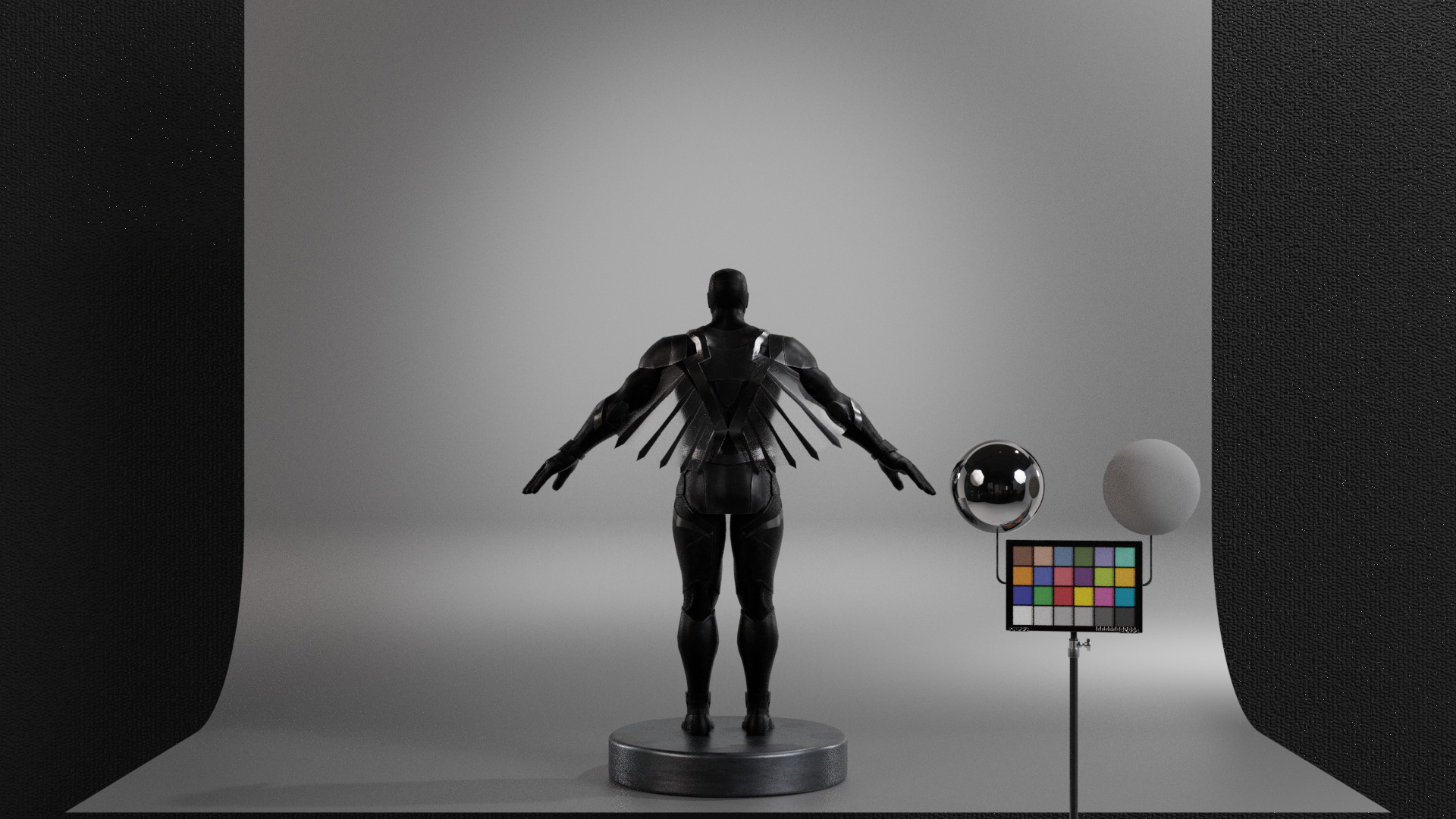 Black Bolt Low-poly 3D model_5