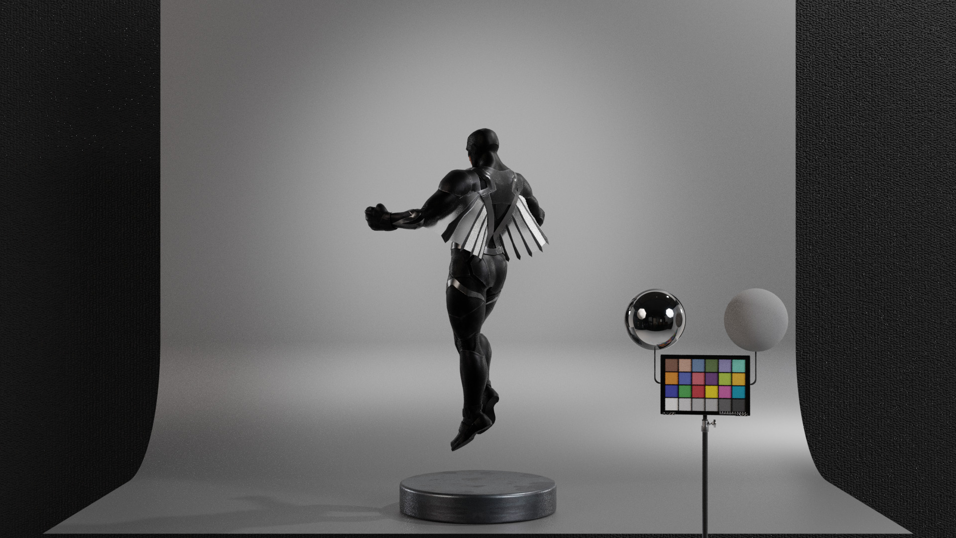 Black Bolt Low-poly 3D model_14