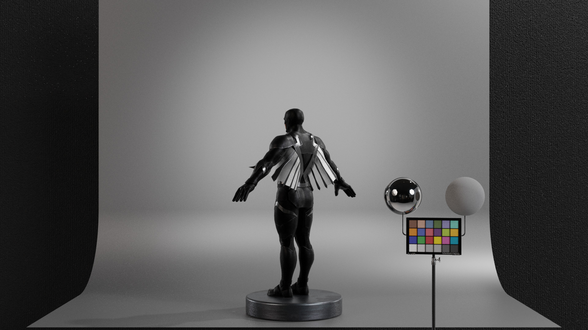 Black Bolt Low-poly 3D model_6