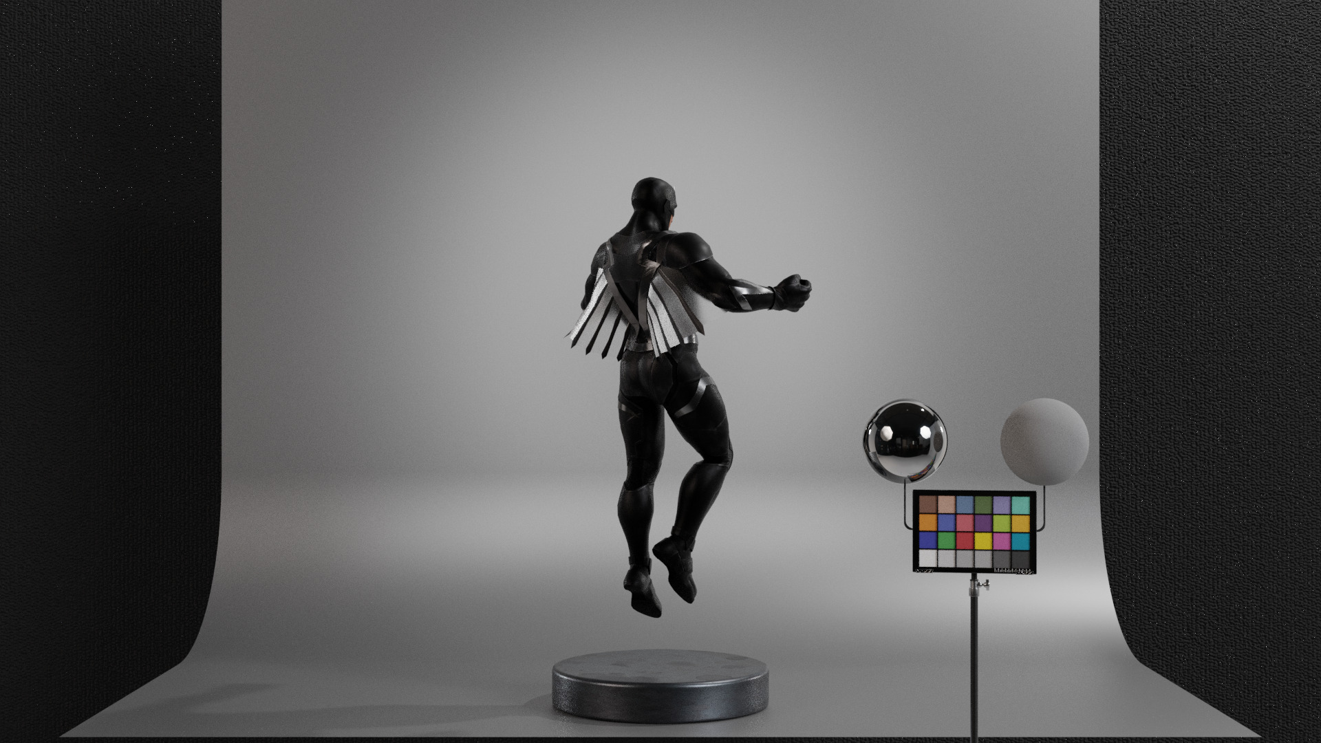 Black Bolt Low-poly 3D model_12