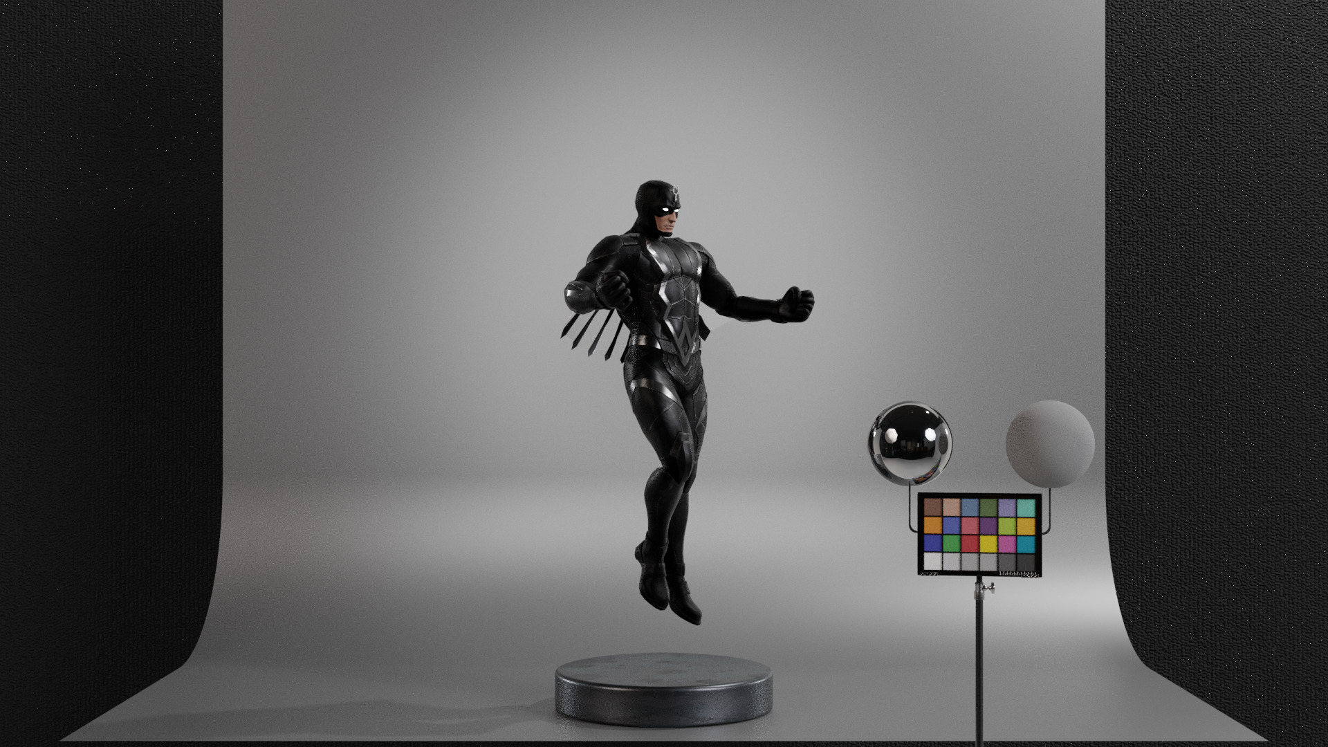 Black Bolt Low-poly 3D model_10