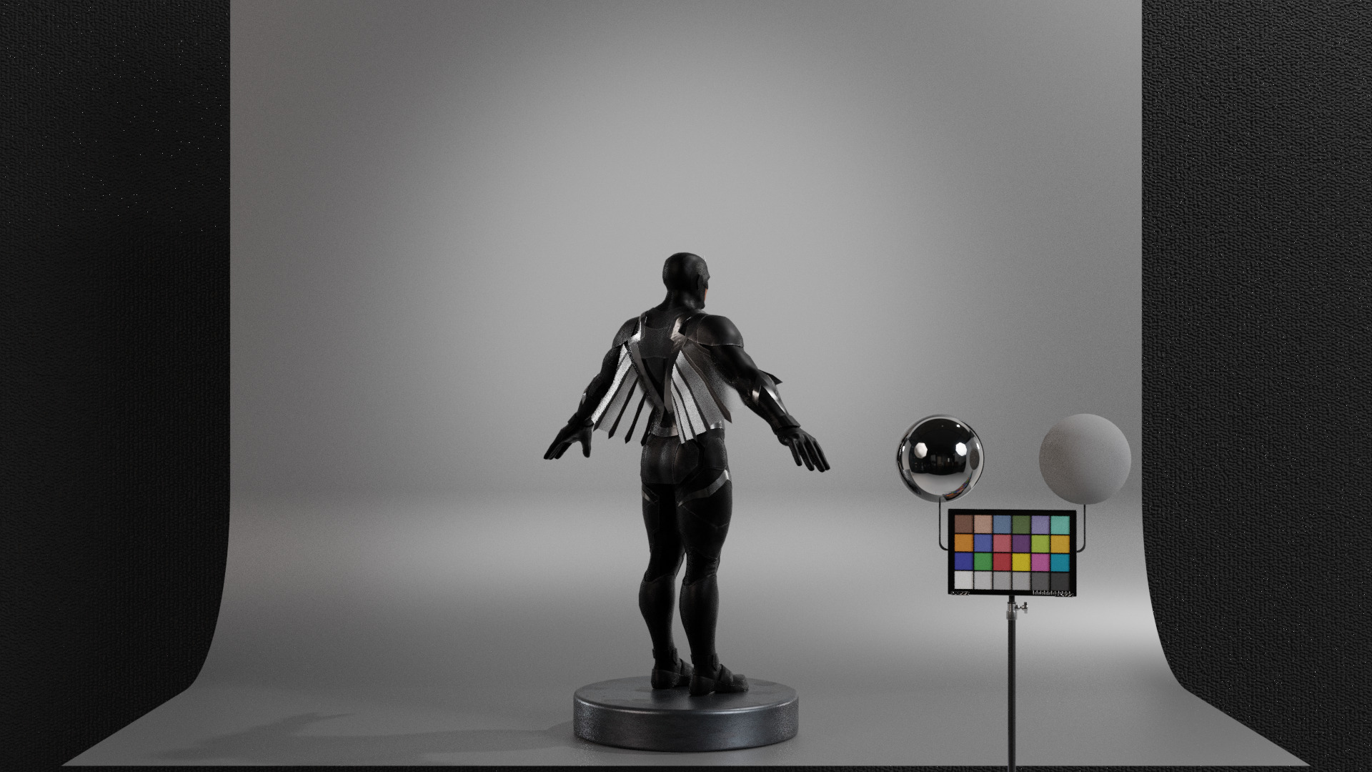 Black Bolt Low-poly 3D model_4