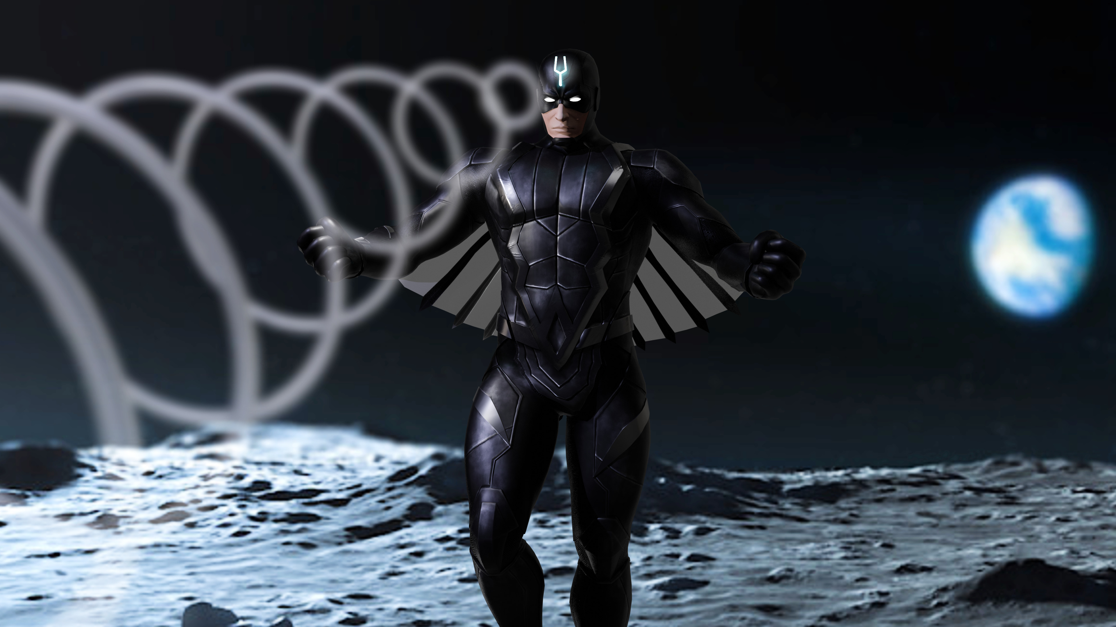 Black Bolt Low-poly 3D model_20