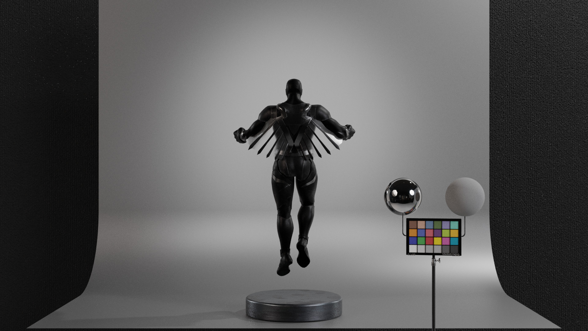Black Bolt Low-poly 3D model_13
