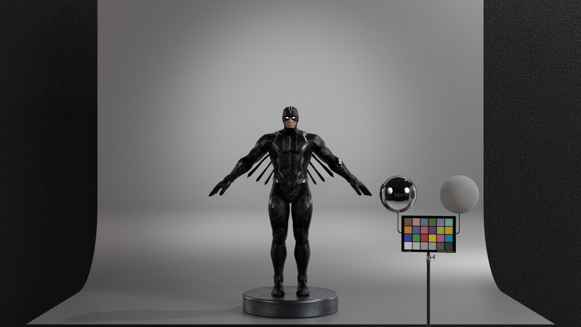 Black Bolt Low-poly 3D model_1