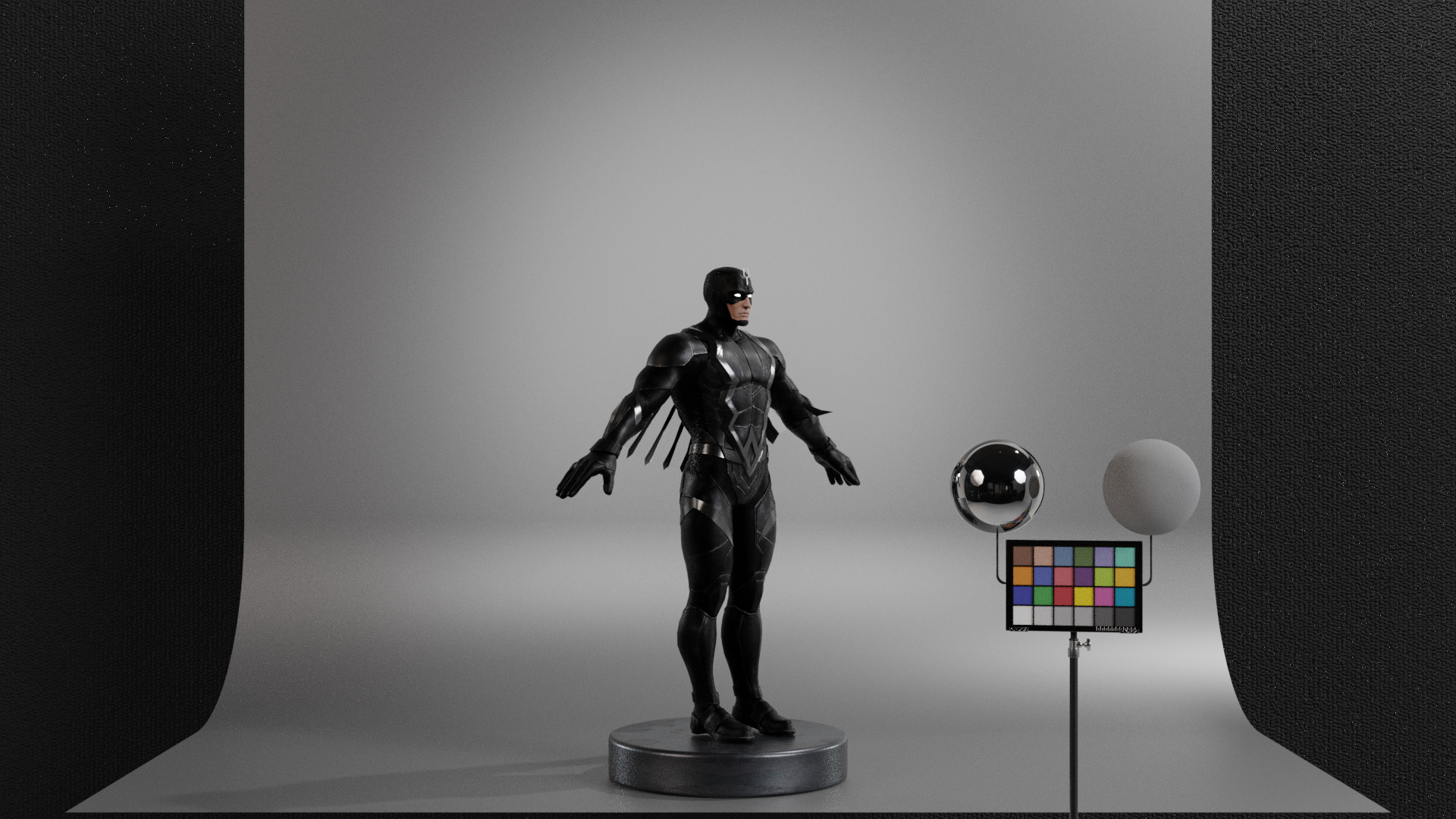 Black Bolt Low-poly 3D model_2