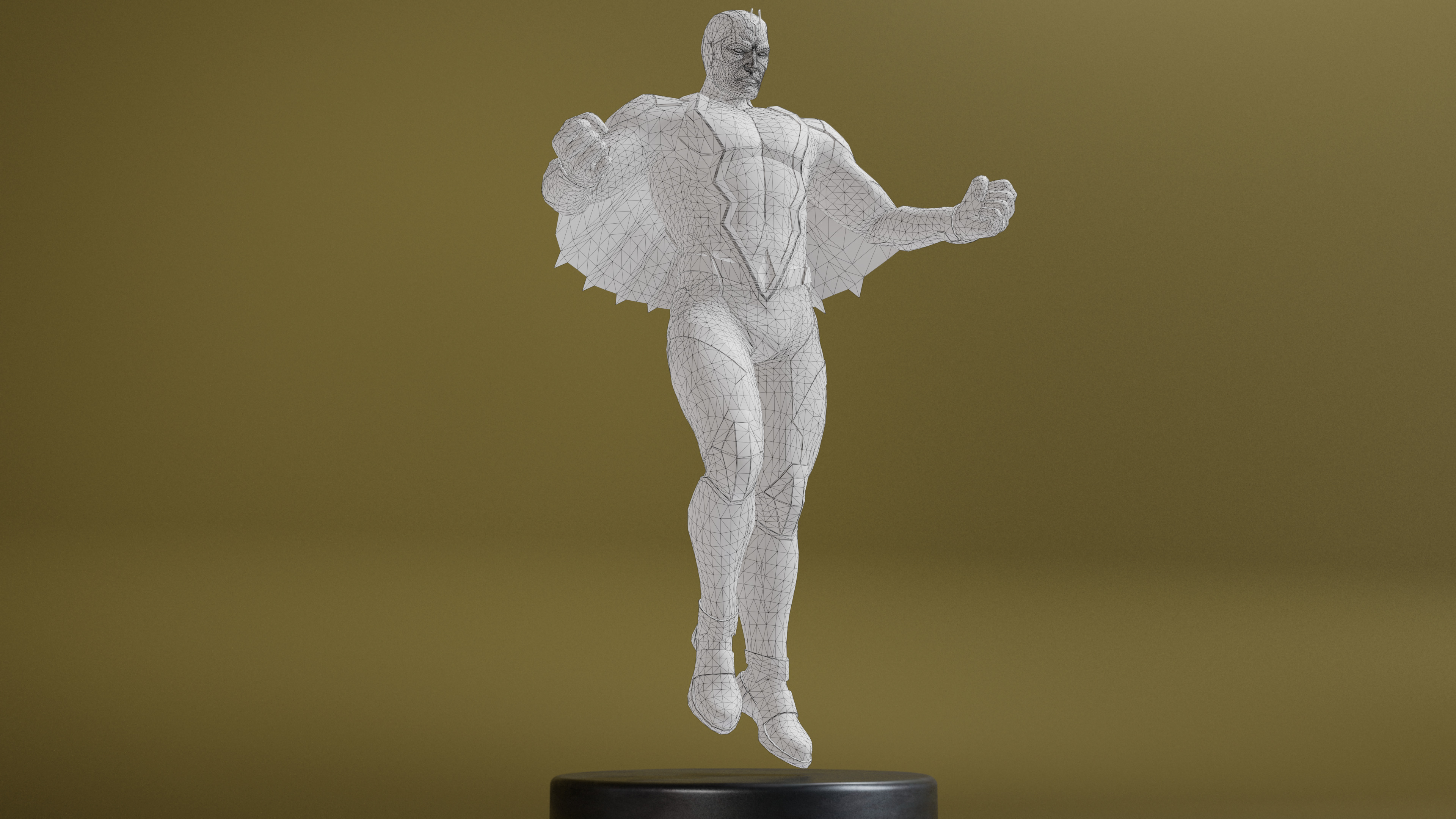 Black Bolt Low-poly 3D model_19