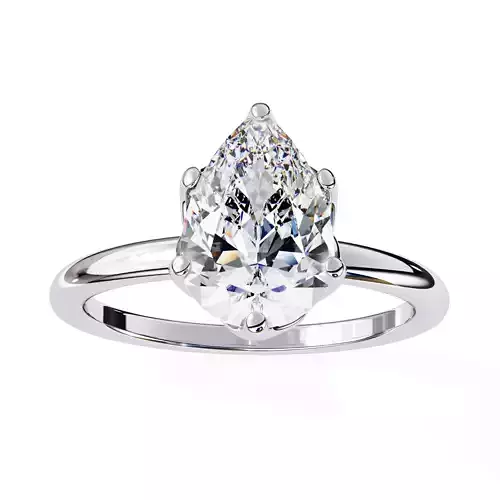 OVAL DIAMOND RING -CAD-106
