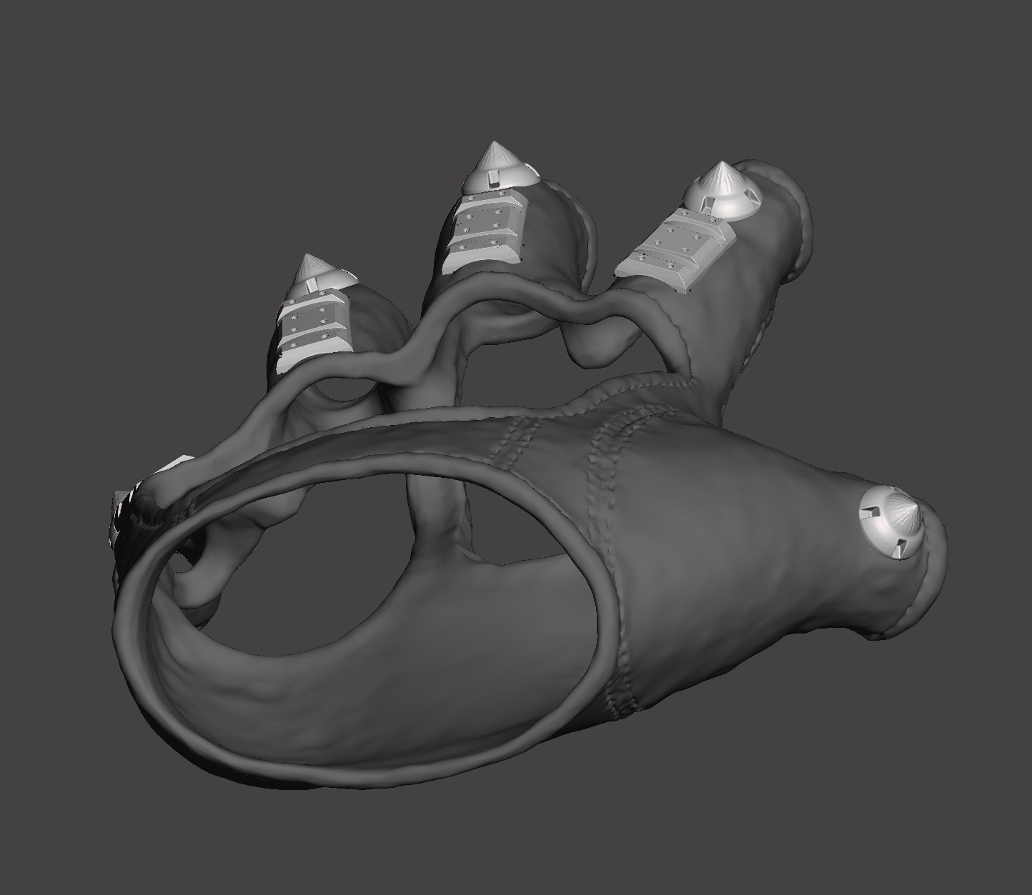 Predator 1987 Jungle Hunter Left Glove Armor Seperate with Glove 3D print model_8