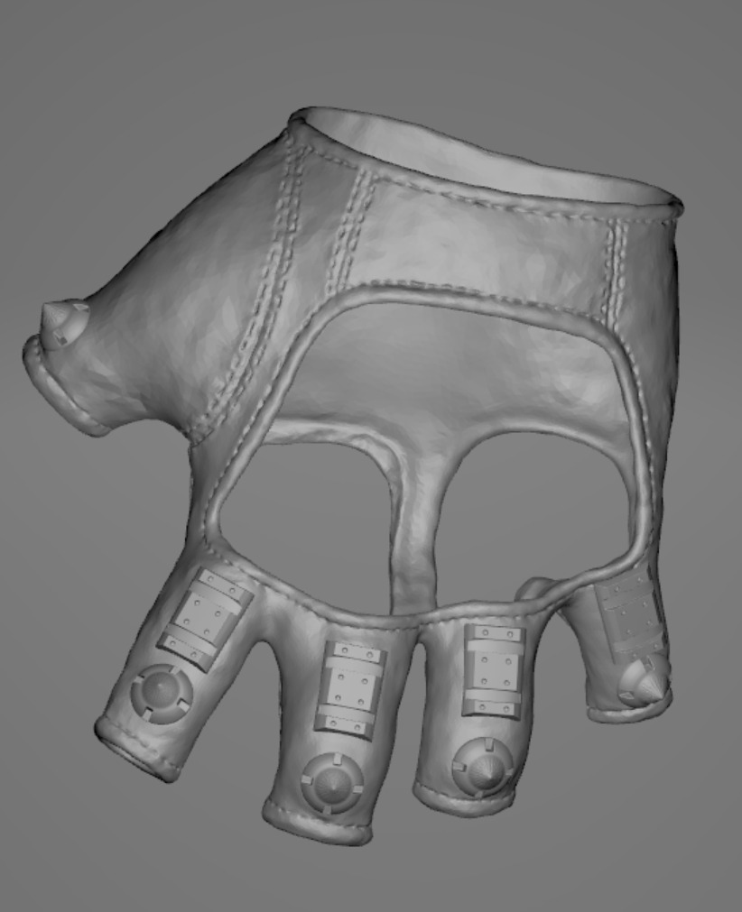 Predator 1987 Jungle Hunter Left Glove Armor Seperate with Glove 3D print model_12